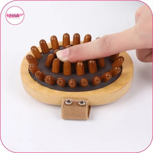 أداة التدليك من الخشب الطبيعي لإزالة السيلوليت