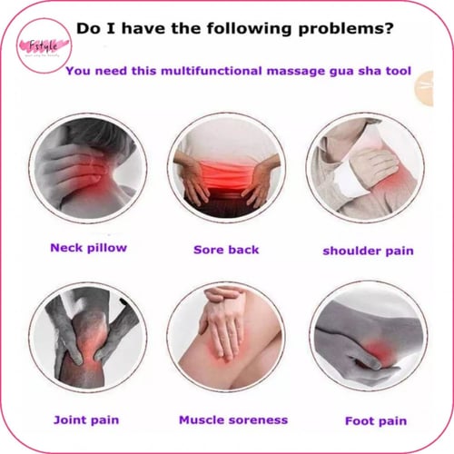 أداة التدليك من الخشب الطبيعي متعددة الاستخدامات