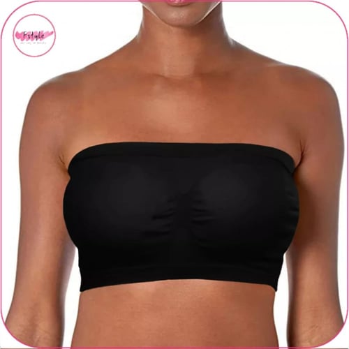 حمالة صدر ضاغطة بدون حمالات اسود