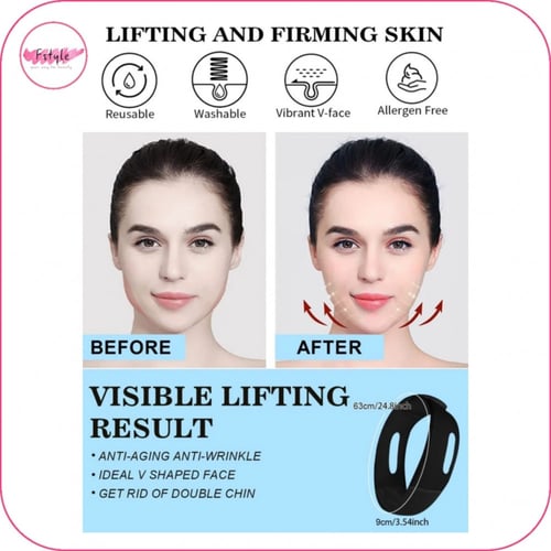 مشد تجميل الوجه وشد ترهل الذقن أسود