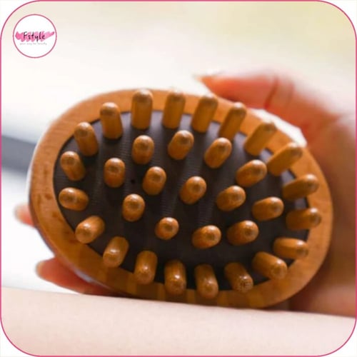 أداة التدليك من الخشب الطبيعي لإزالة السيلوليت