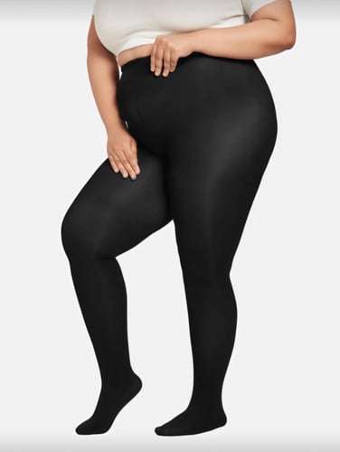 كيلون أسود سادة بنقش هندسي