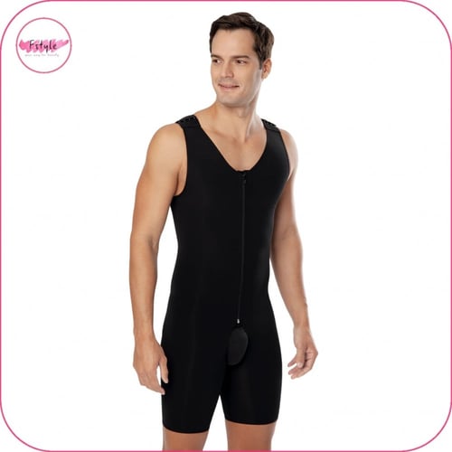 مشد كامل لبعد عمليات شفط الدهون بسحاب فوق الركبة v...