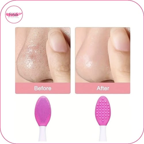 فرشاة من السيليكون لإزالة الرؤوس السوداء من الأنف...