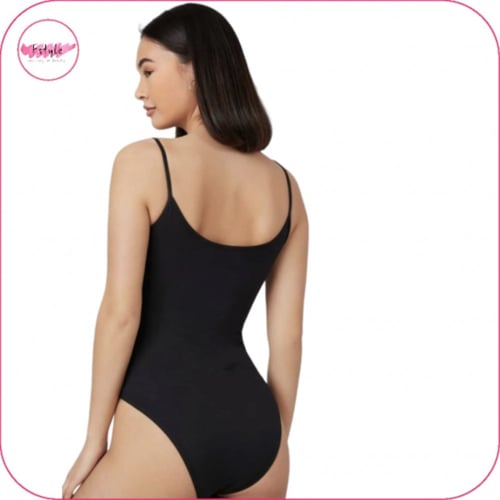 بودي سوت بدون اكمام سادة اسود