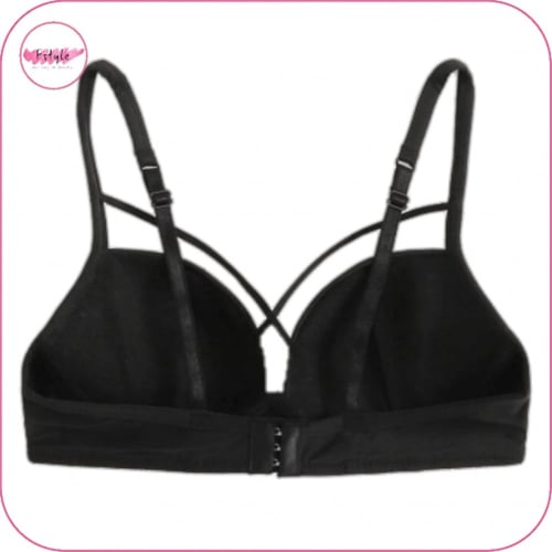 صدرية بوش اب بتصميم متقاطع اسود