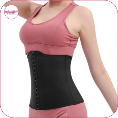 مشد خصر رياضي شبكي من الظهر