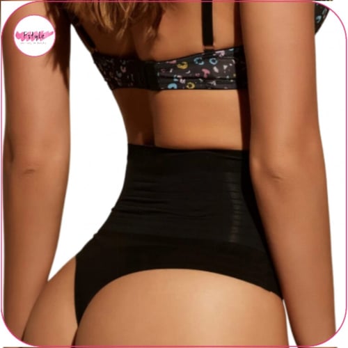 مشد اخفاء البطن ثونغ اسود