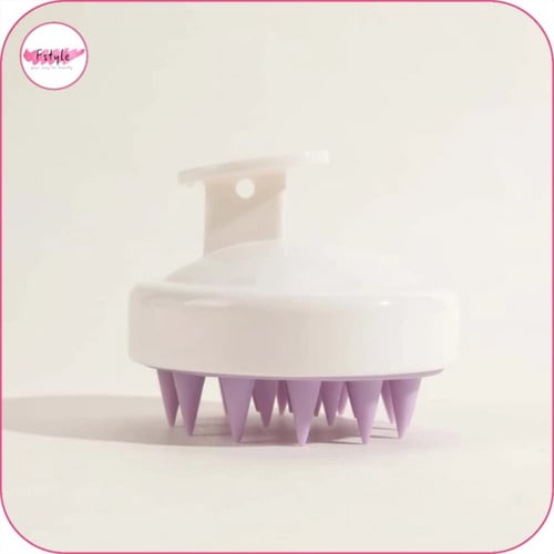 فرشاة تدليك من السيليكون لفروه شعر الرأس