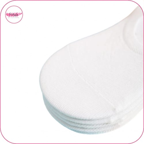 جوارب سادة ابيض مجموعة من 5 ازواج