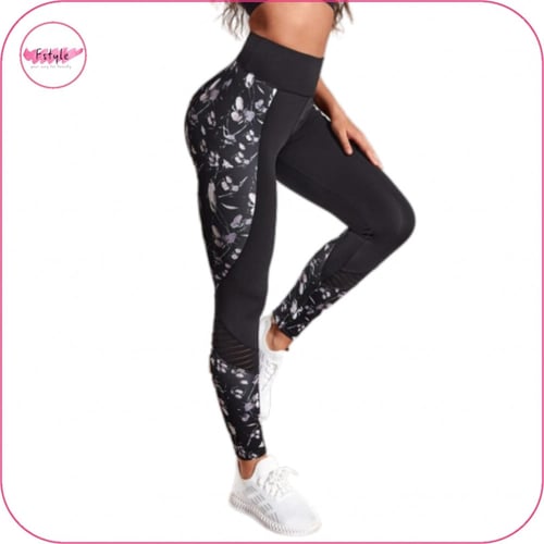 ليقنز بخصر عريض بداخل رسم الزهور