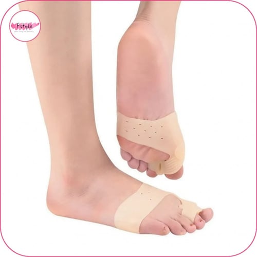 زوج من وسادات الجل المصححة لورم إبهام القدم