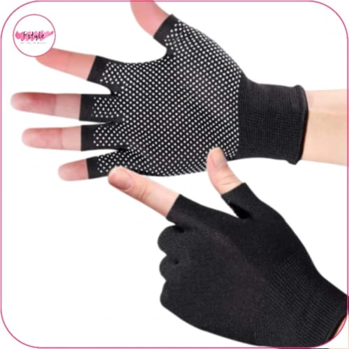 قفازات نصف أصابع من القطن للرجال والنساء