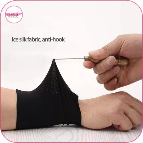 ربطة معصم رياضية اسود قطعتين