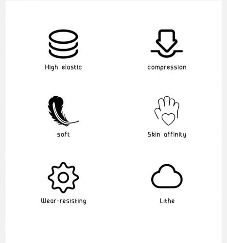 ربطة معصم رياضية اسود قطعتين