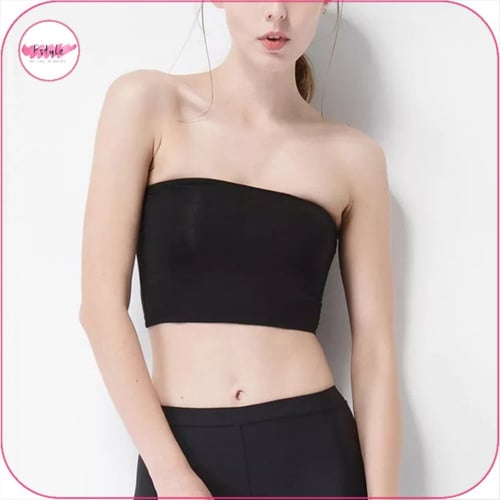 حمالة صدر ضاغطة بدون حمالات اسود