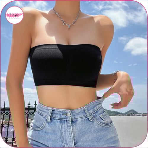 حمالة صدر ضاغطة بدون حمالات اسود