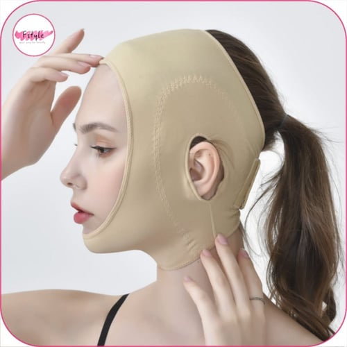 مشد بعد عملية شفط اللغلوغ والذقن والرقبة