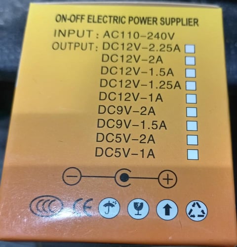 شاحن ومحول 9 فولت كاميرات اجهزة 2 امبير التيار الك...