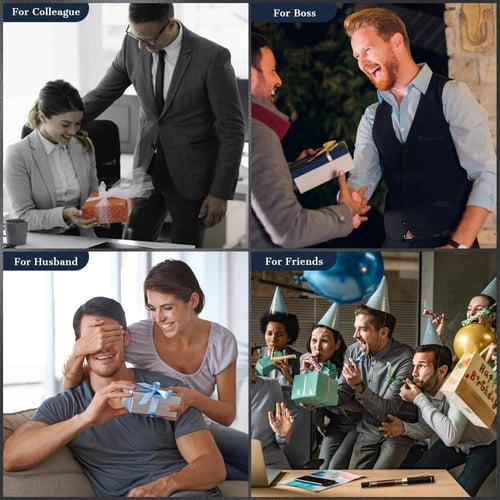 هدية قلم حبر جل احمر معدني فاخر للمكتب والعمل والت...