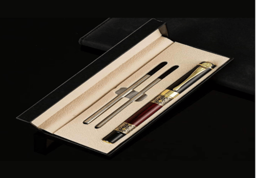 هدية قلم حبر جل احمر معدني فاخر للمكتب والعمل والت...