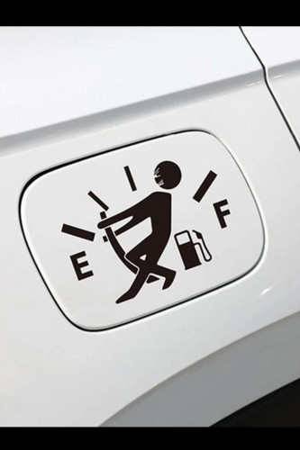 Fuel cap sticker