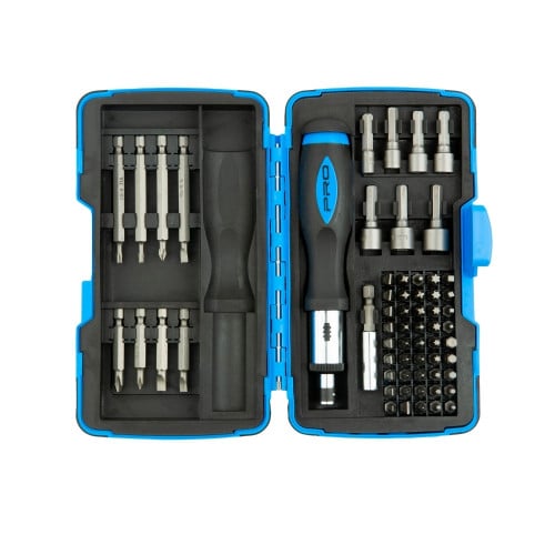 طقم رؤوس مفك مع يد اوتوماتيك (62قطعة) PRO