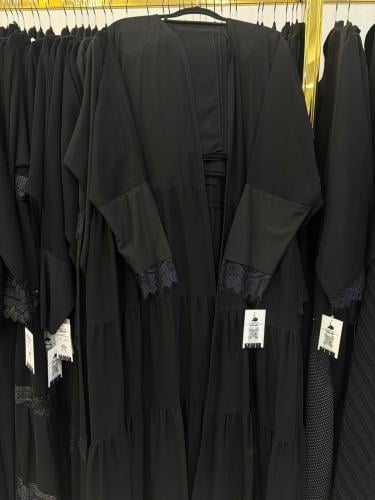 عباية ملكي طبقات بكم استرتش دنتيل