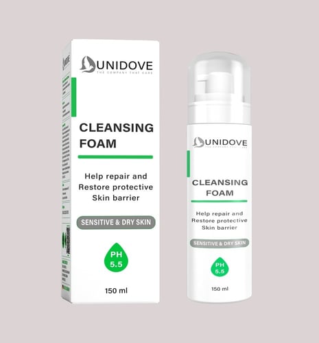 يوني دوف منظف رغوي للوجه 150 مل للبشرة الحساسة