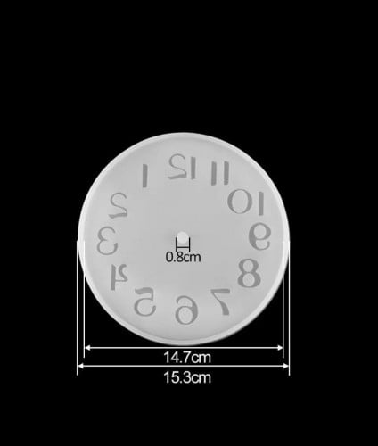 قالب سلكون ساعه شكل ارقام