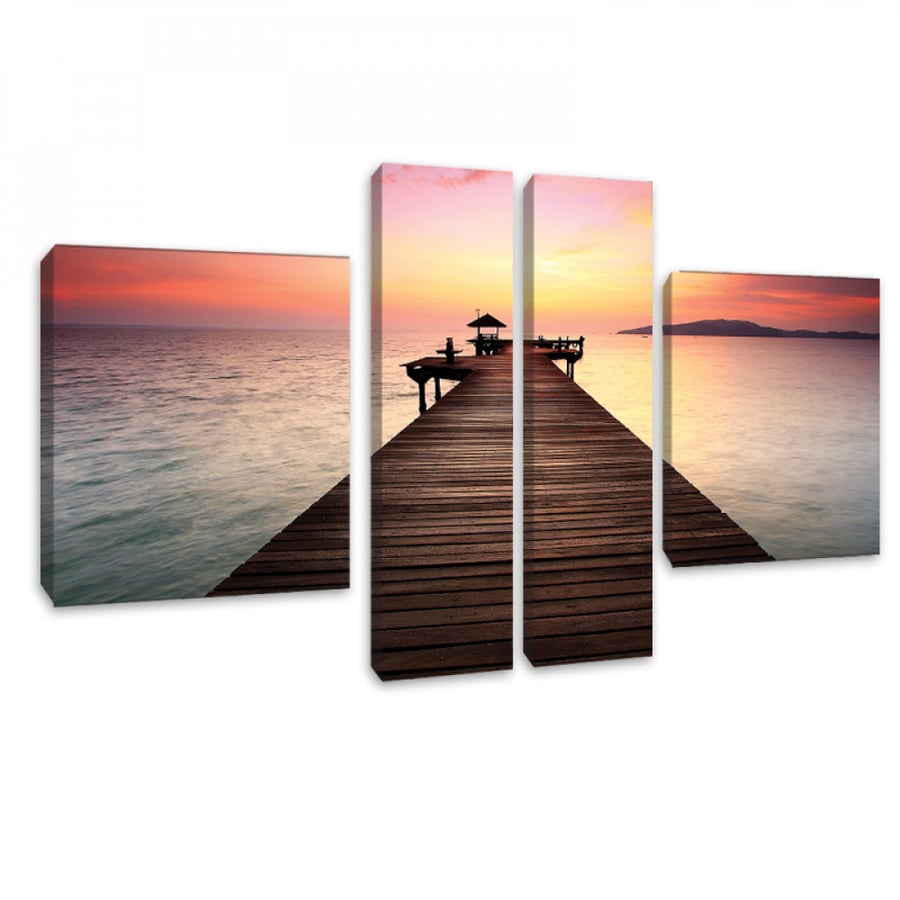 Wall art for home decor printed on luxurious material with hidden frame size 180 × 80 cm