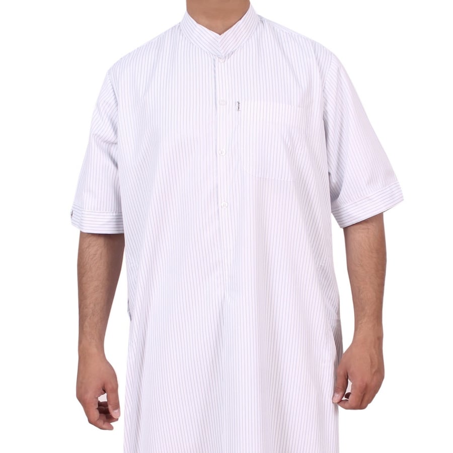 جلابية رجالي نص كم كويتي L
