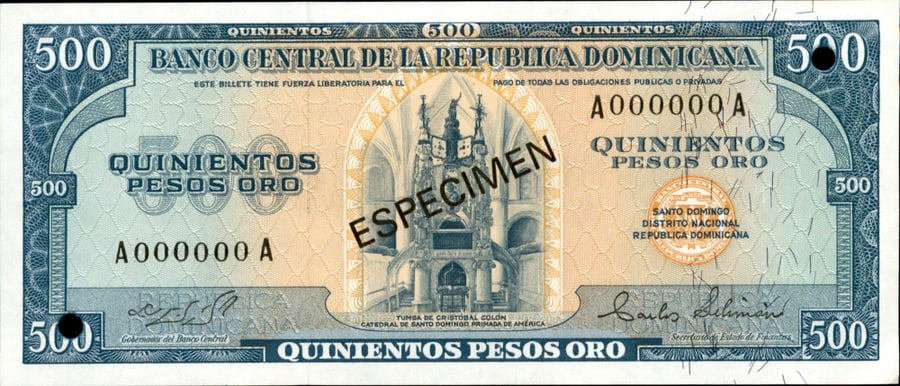 طقم نماذج (Specimen) الجمهورية الدومينيكانية - إصدار عام 1975م