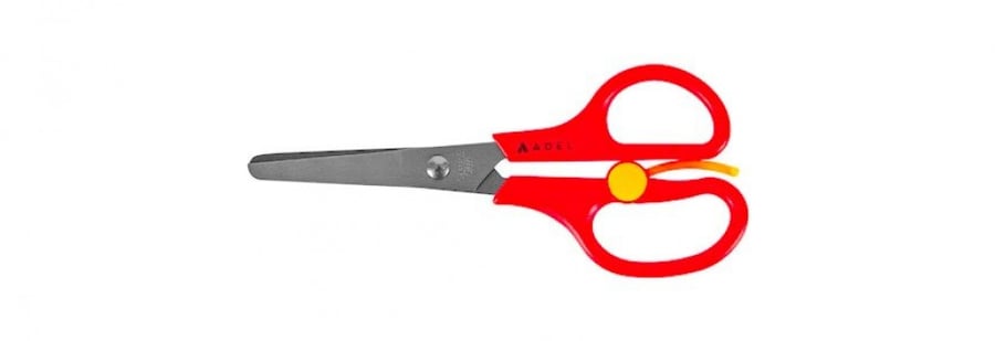 مقصات مع مسطرة 5cm أمنه