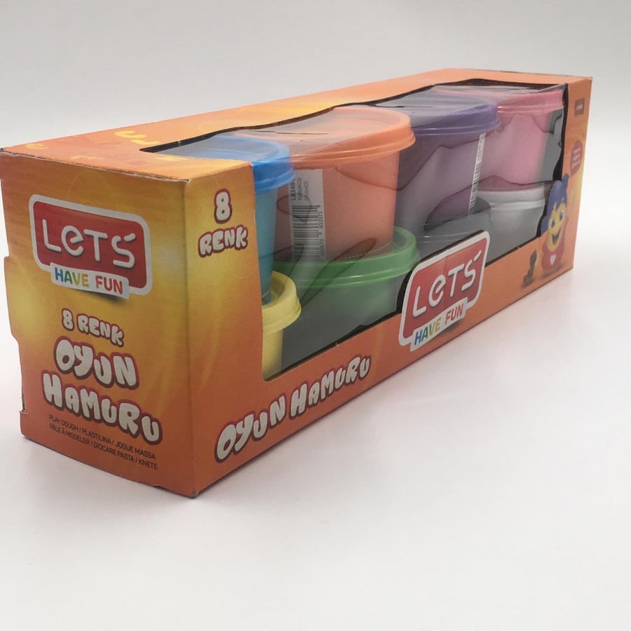Clay set Let's 8 small boxes