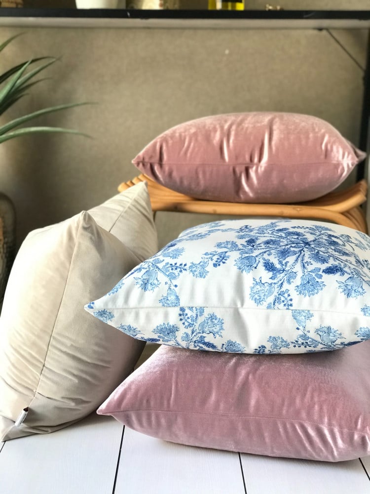 غطاء وسادة قمحي طبيعي مخمل قطن