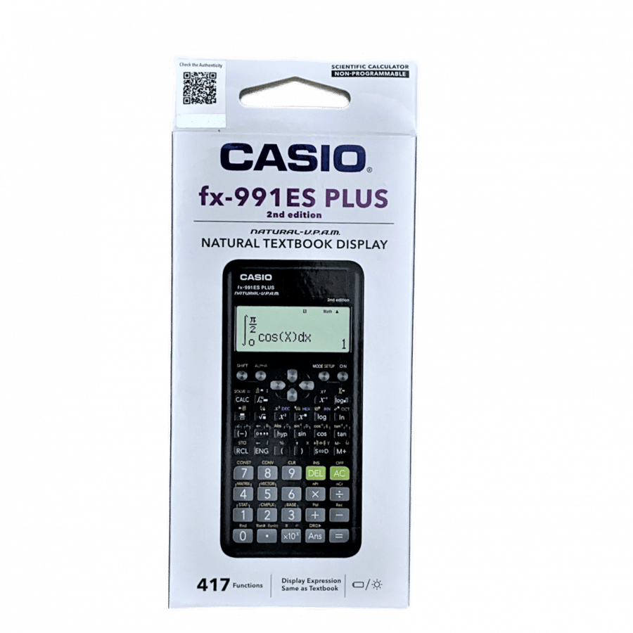 حاسبة كاسيو fx 991ES Plus 2 كتب جامعية المتجر التعليمي