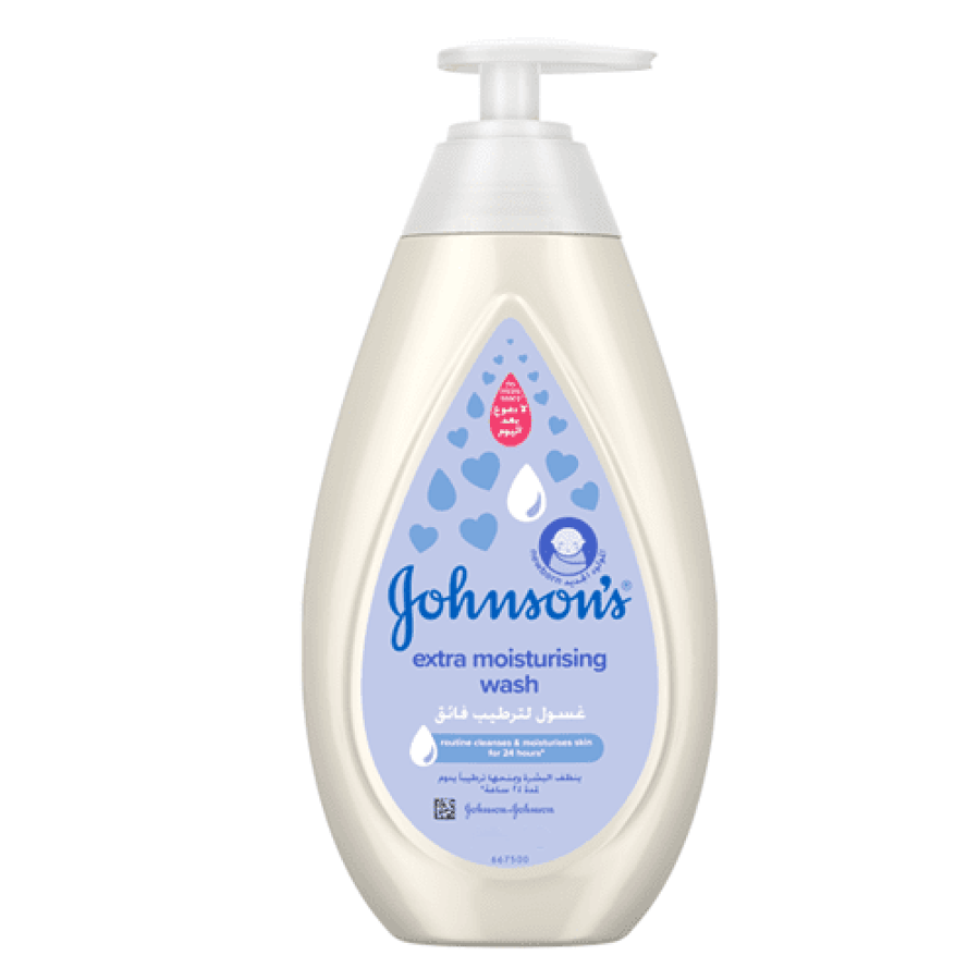 Johnson's super moisturizing baby wash for hair and body - 300 ml
