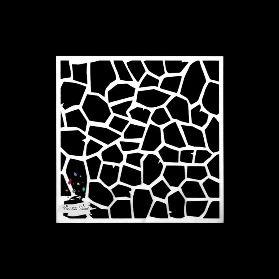262 - ورق استنسل زخرفة  13سم * 13سم