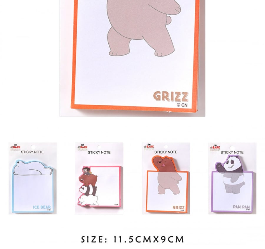 ورق ملاحظات لاصق - We Bare Bears