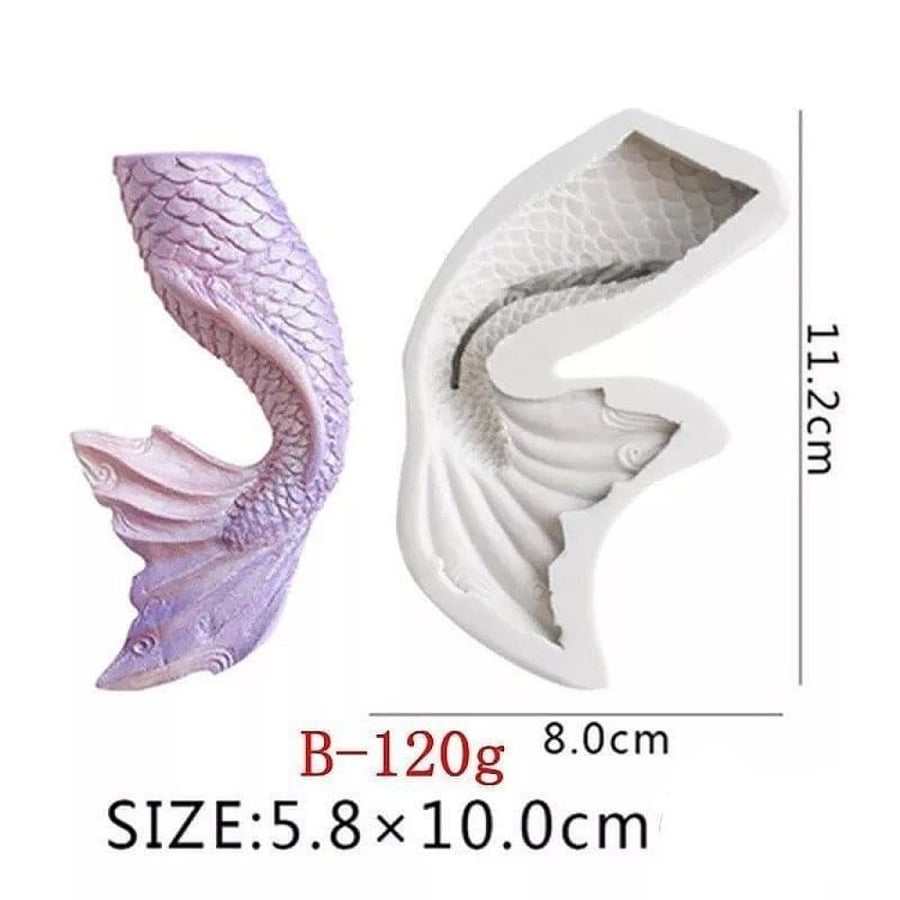 Mermaid tail mold