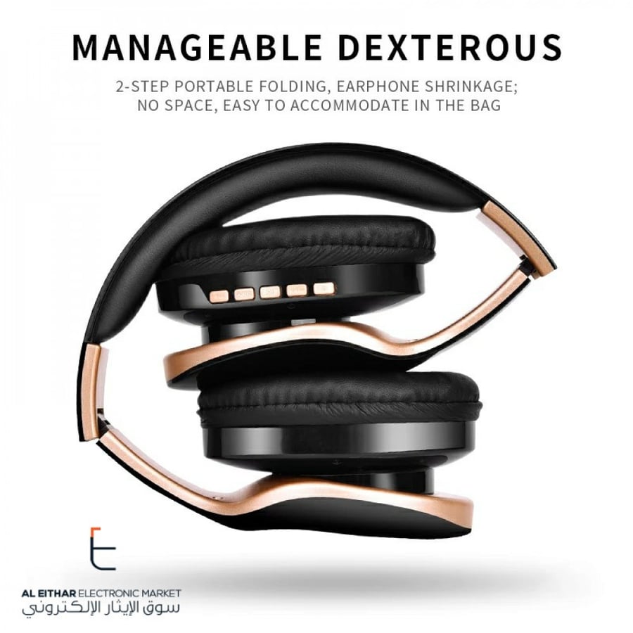 سماعة بلوتوث لاسلكية ابيض UKKUER Bluetooth Headphone SN-P18 v4.2
