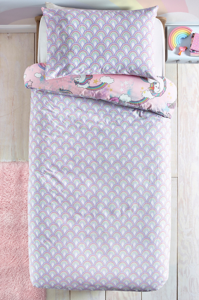 Two-sided duvet cover with filling