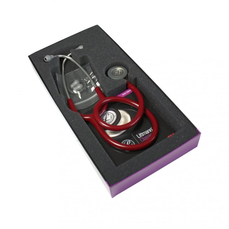 سماعة طبيب ليتمان كلاسيك 3 الاصلية - Littmann Classic 3 Burgundy Red Regular Edition 5627