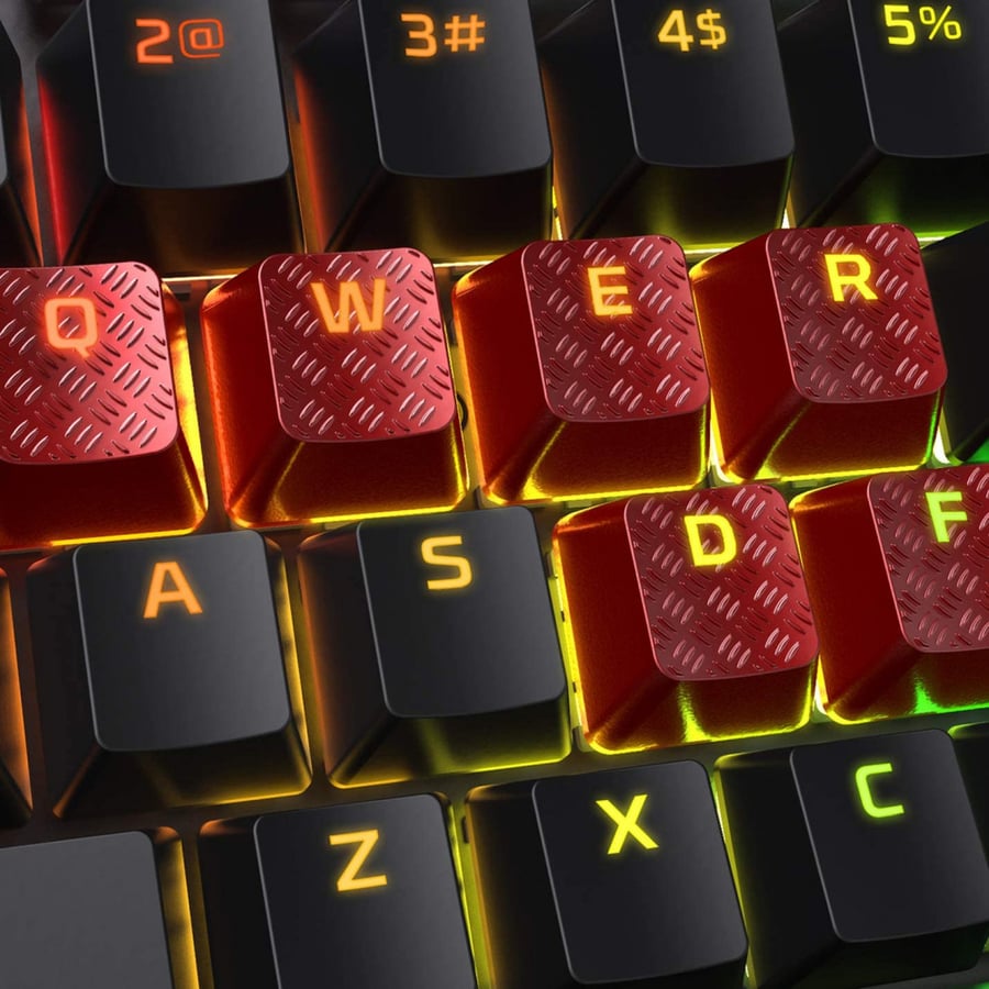 HyperX FPS & MOBA Gaming Keycaps Upgrade Kit (Red) - HXS-KBKC1