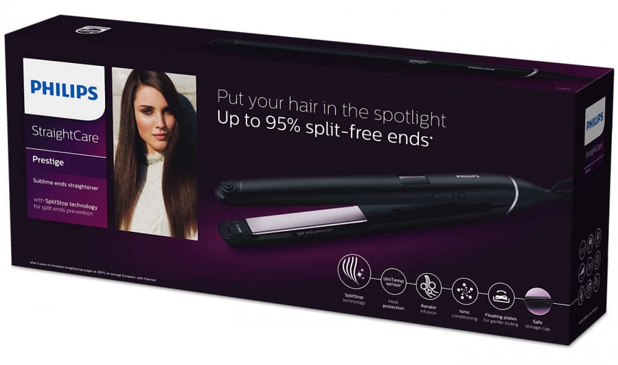 فيليبس ستريت كير جهاز تمليس الشعر بتقنية منع التقصف - BHS677-03