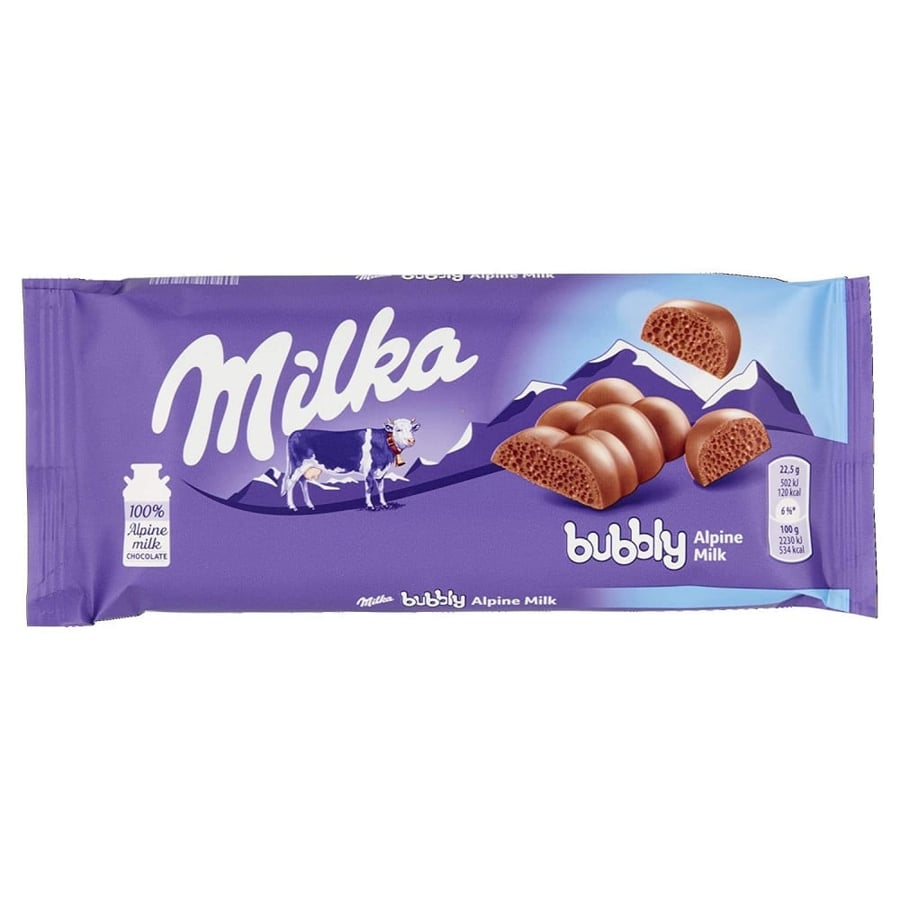 ميلكا شوكولاته فقاعات بالحليب 90جم
