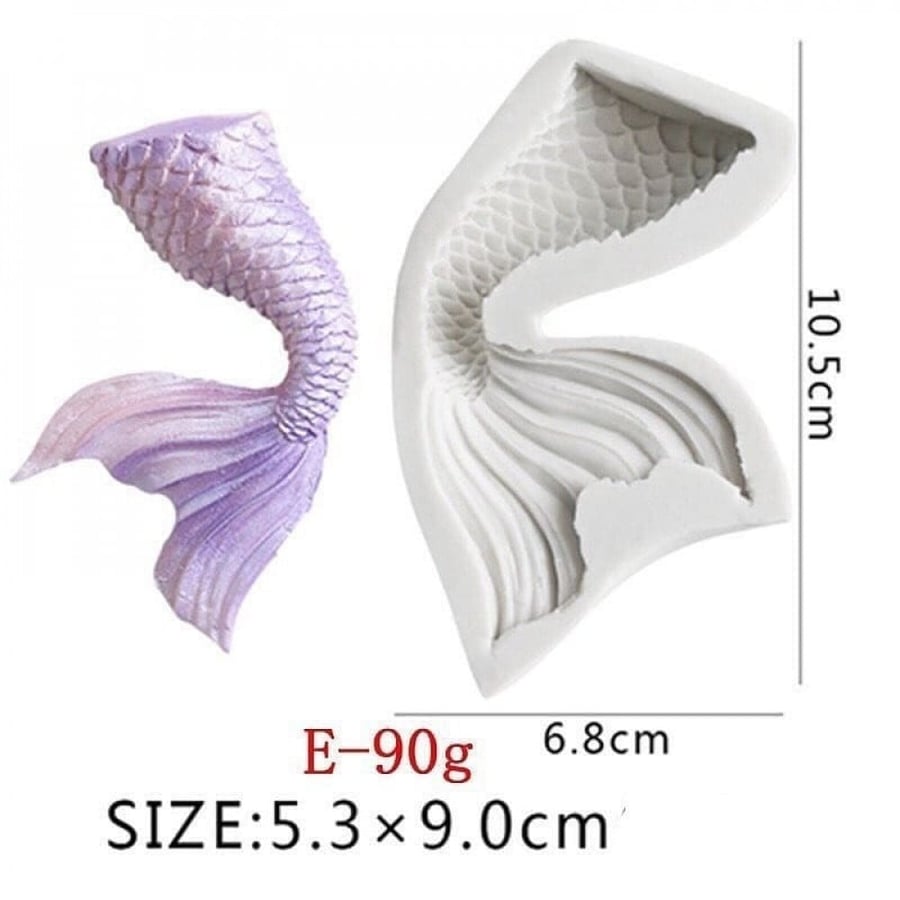 Mermaid tail mold