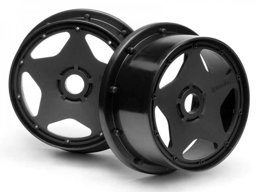 3221 - SUPER STAR WHEEL BLACK (120x60mm/2pcs)