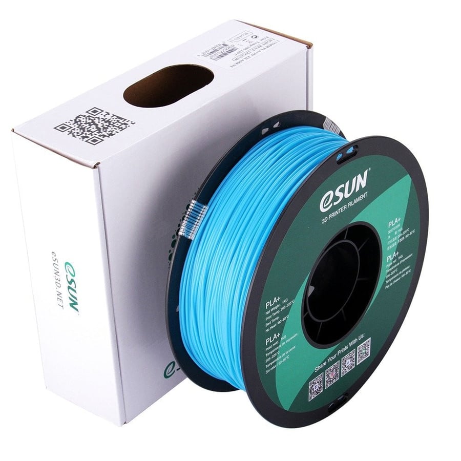 eSUN PLA Pro Light Blue أزرق فاتح فلمنت 1 75 مم 1 كجم مع عبوة المنتج